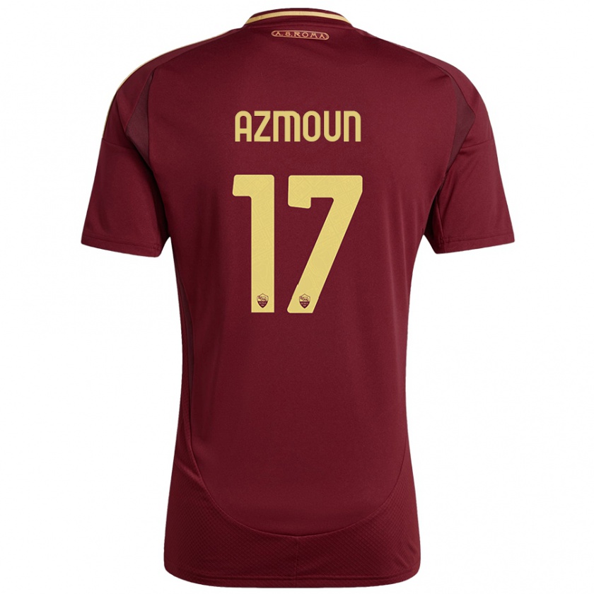 Kandiny Kinder Sardar Azmoun #17 Rot Braun Gold Heimtrikot Trikot 2024/25 T-Shirt