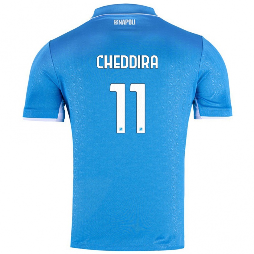 Kandiny Kinder Walid Cheddira #11 Himmelblau Heimtrikot Trikot 2024/25 T-Shirt