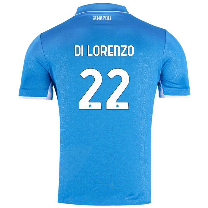 Kandiny Kinder Giovanni Di Lorenzo #22 Himmelblau Heimtrikot Trikot 2024/25 T-Shirt