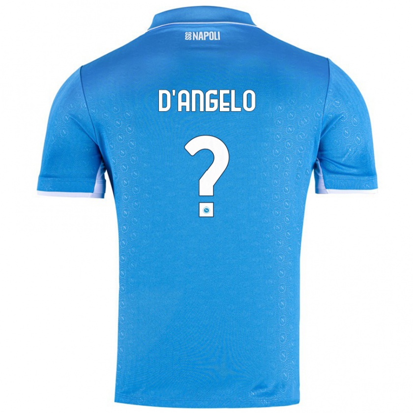 Kandiny Kinder Giuseppe D'angelo #0 Himmelblau Heimtrikot Trikot 2024/25 T-Shirt