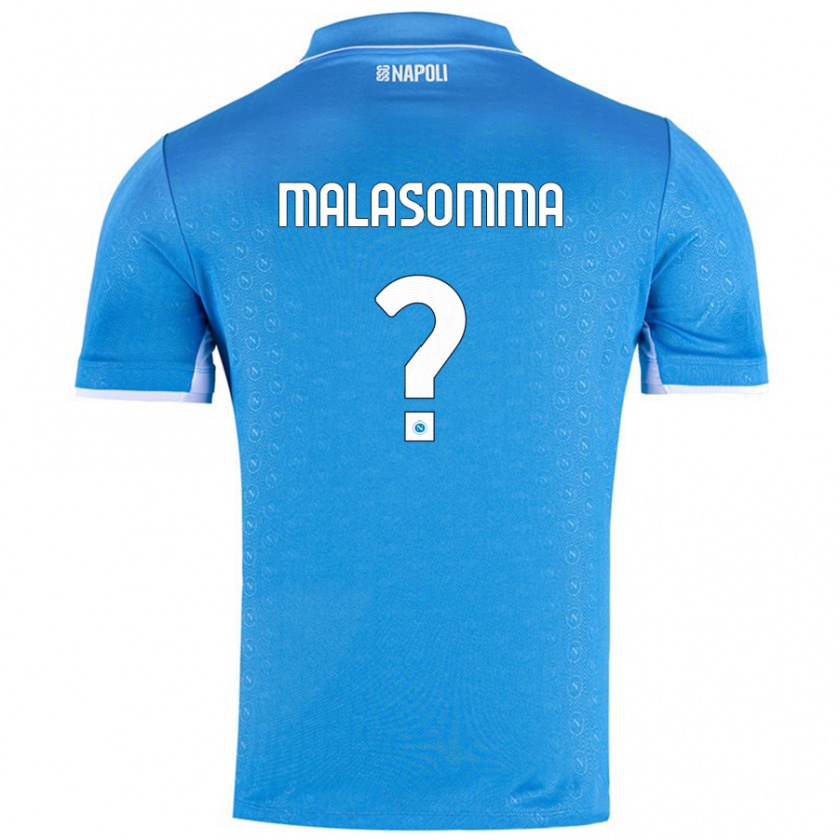 Kandiny Kinder Matteo Malasomma #0 Himmelblau Heimtrikot Trikot 2024/25 T-Shirt