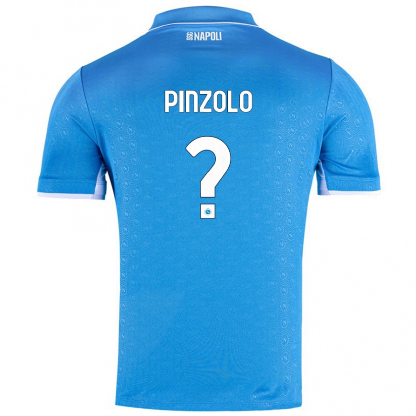 Kandiny Kinder Giandiego Pinzolo #0 Himmelblau Heimtrikot Trikot 2024/25 T-Shirt