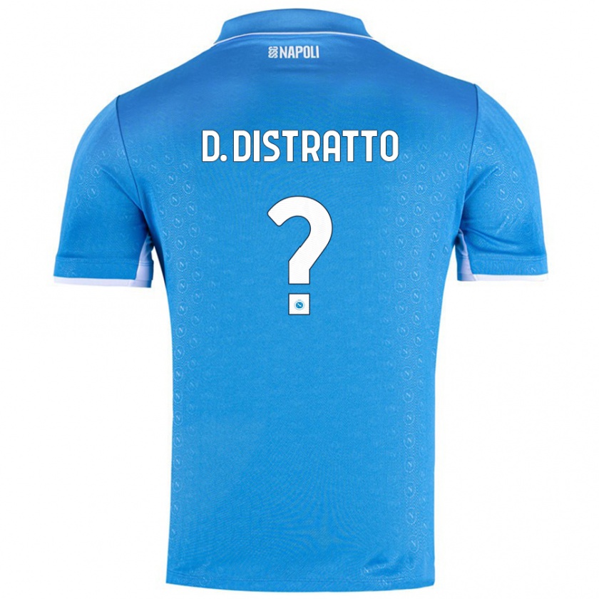 Kandiny Kinder Donato Distratto #0 Himmelblau Heimtrikot Trikot 2024/25 T-Shirt