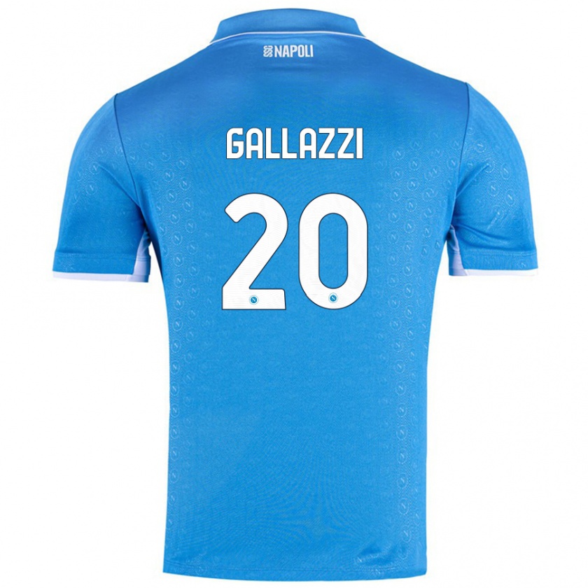 Kandiny Kinder Valentina Gallazzi #20 Himmelblau Heimtrikot Trikot 2024/25 T-Shirt