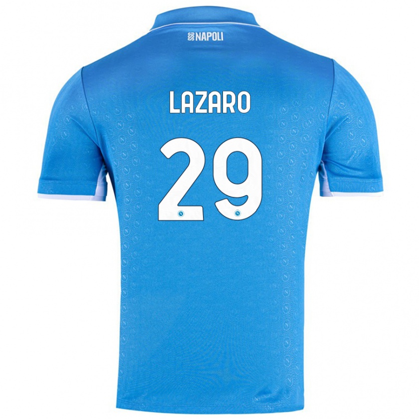 Kandiny Kinder Paloma Lázaro #29 Himmelblau Heimtrikot Trikot 2024/25 T-Shirt