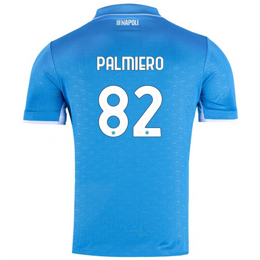 Kandiny Kinder Luca Palmiero #82 Himmelblau Heimtrikot Trikot 2024/25 T-Shirt