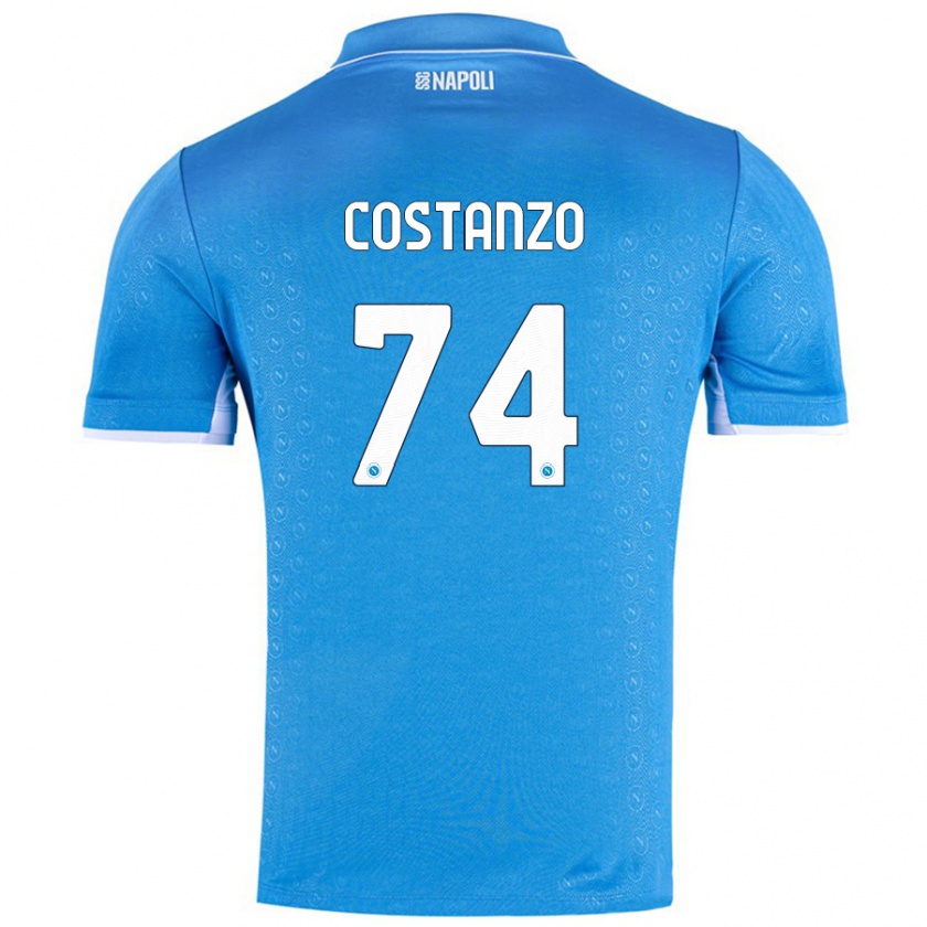 Kandiny Kinder Davide Costanzo #74 Himmelblau Heimtrikot Trikot 2024/25 T-Shirt