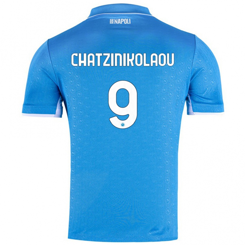 Kandiny Kinder Despoina Chatzinikolaou #9 Himmelblau Heimtrikot Trikot 2024/25 T-Shirt