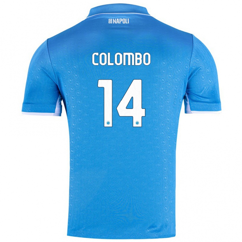 Kandiny Kinder Sofia Colombo #14 Himmelblau Heimtrikot Trikot 2024/25 T-Shirt