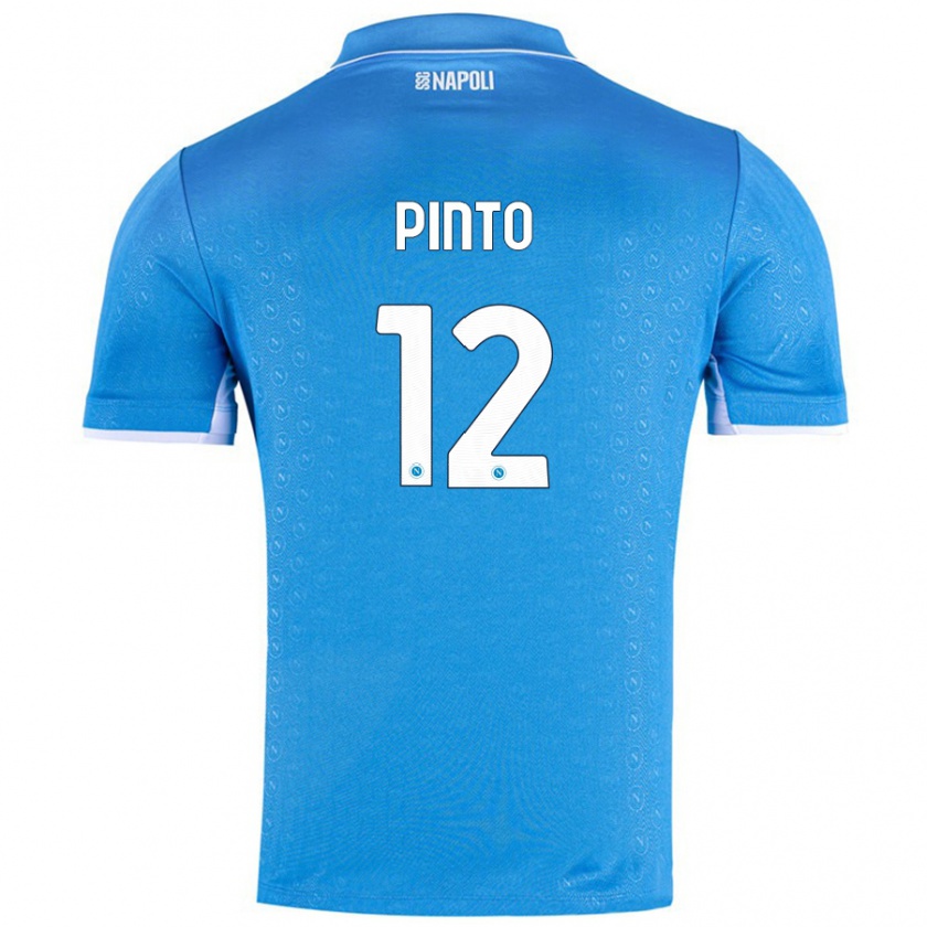 Kandiny Kinder Ciro Pinto #12 Himmelblau Heimtrikot Trikot 2024/25 T-Shirt