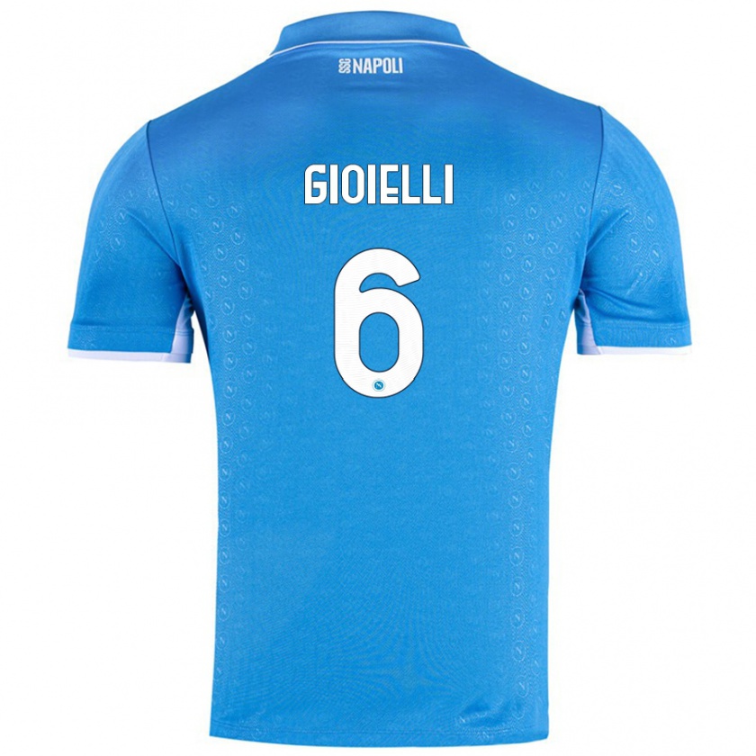 Kandiny Kinder Francesco Pio Gioielli #6 Himmelblau Heimtrikot Trikot 2024/25 T-Shirt