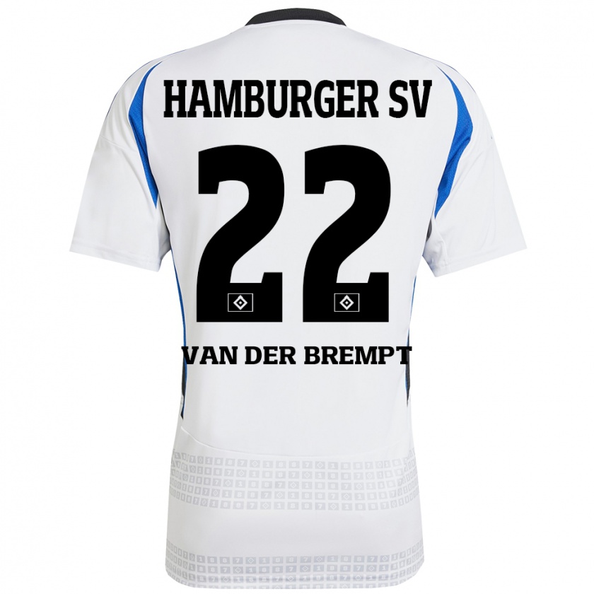 Kandiny Kinder Ignace Van Der Brempt #22 Weiß Blau Heimtrikot Trikot 2024/25 T-Shirt