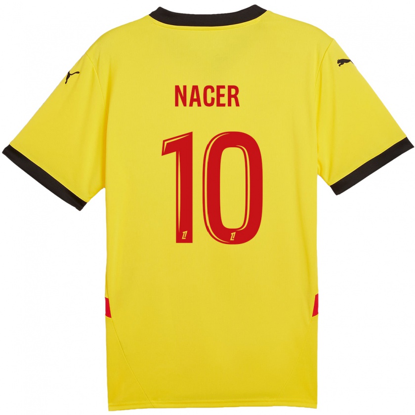 Kandiny Kinder Myriem Nacer #10 Gelb Rot Heimtrikot Trikot 2024/25 T-Shirt