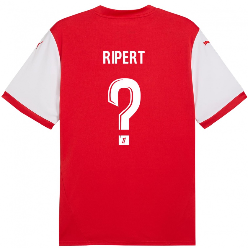 Kandiny Kinder Léo Ripert #0 Rot Weiß Heimtrikot Trikot 2024/25 T-Shirt