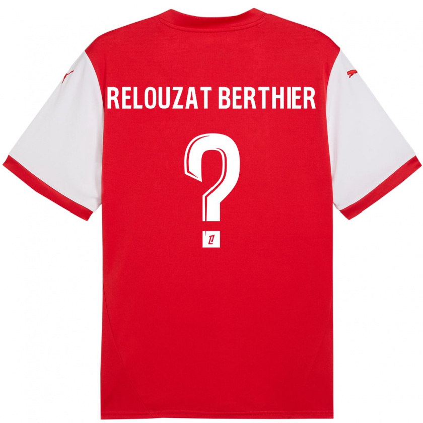 Kandiny Kinder Maxime Relouzat Berthier #0 Rot Weiß Heimtrikot Trikot 2024/25 T-Shirt