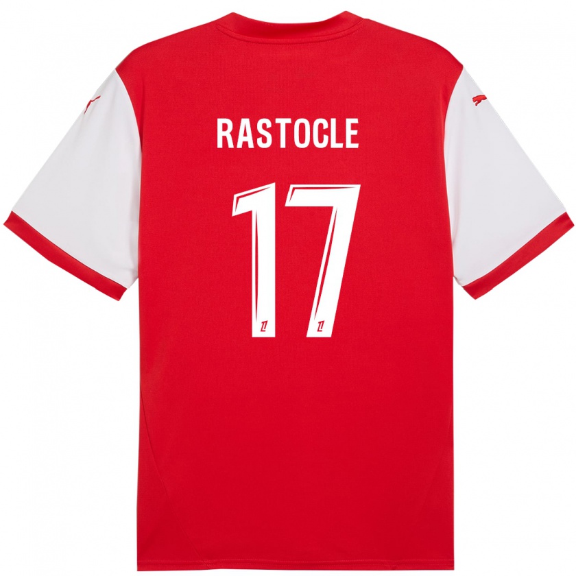 Kandiny Kinder Jade Rastocle #17 Rot Weiß Heimtrikot Trikot 2024/25 T-Shirt