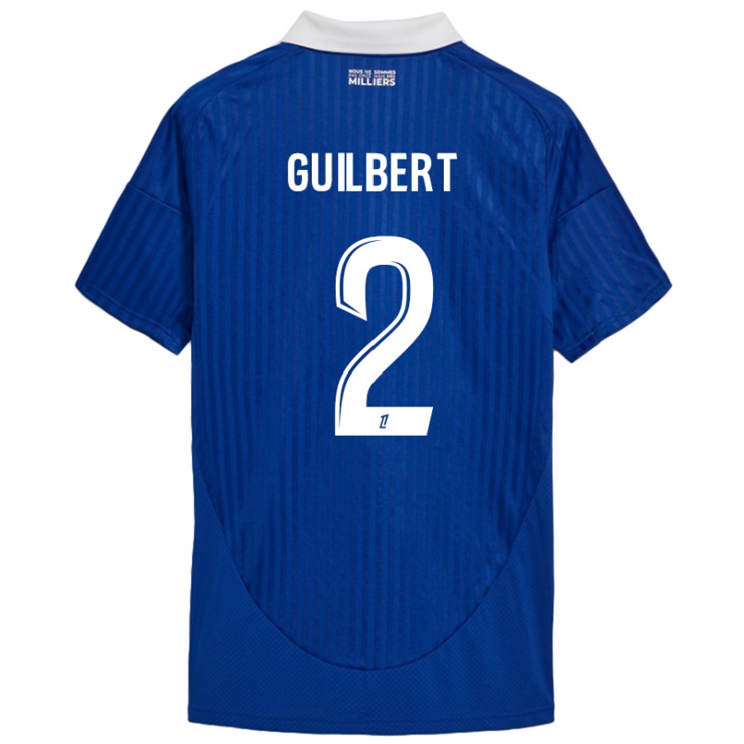 Kandiny Kinder Frédéric Guilbert #2 Blau Weiß Heimtrikot Trikot 2024/25 T-Shirt