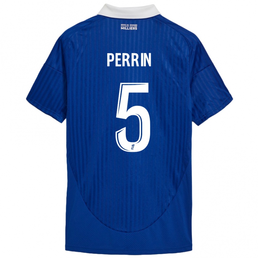 Kandiny Kinder Lucas Perrin #5 Blau Weiß Heimtrikot Trikot 2024/25 T-Shirt