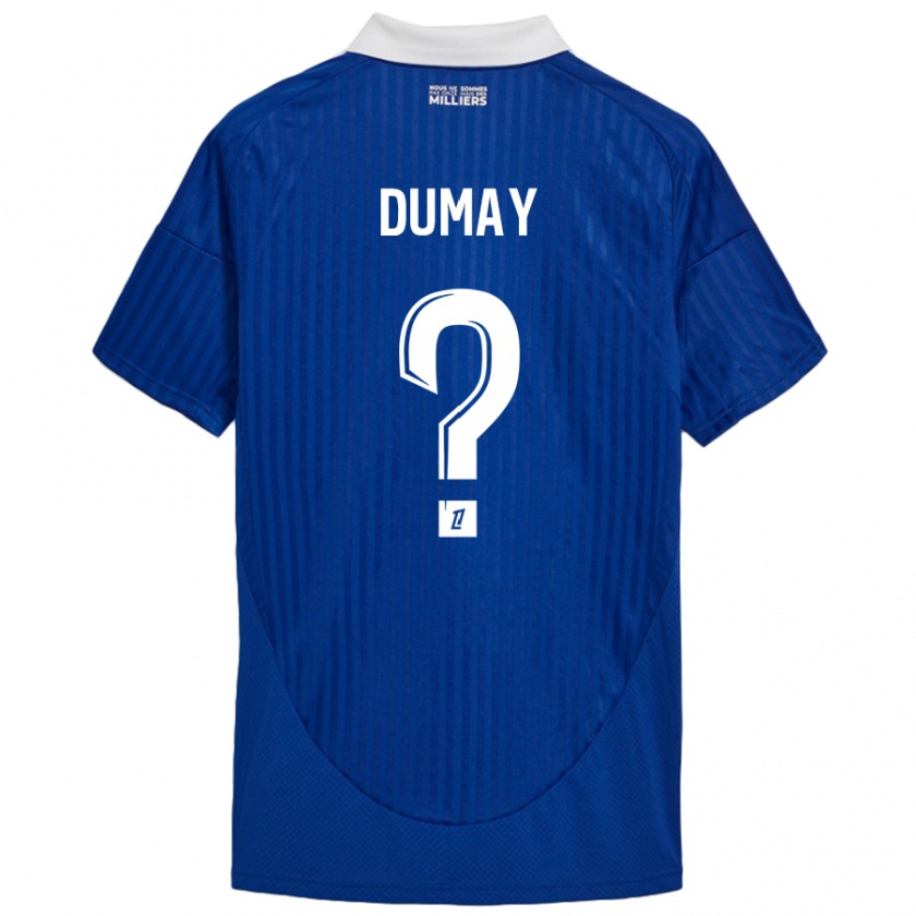 Kandiny Kinder Yoann Dumay #0 Blau Weiß Heimtrikot Trikot 2024/25 T-Shirt