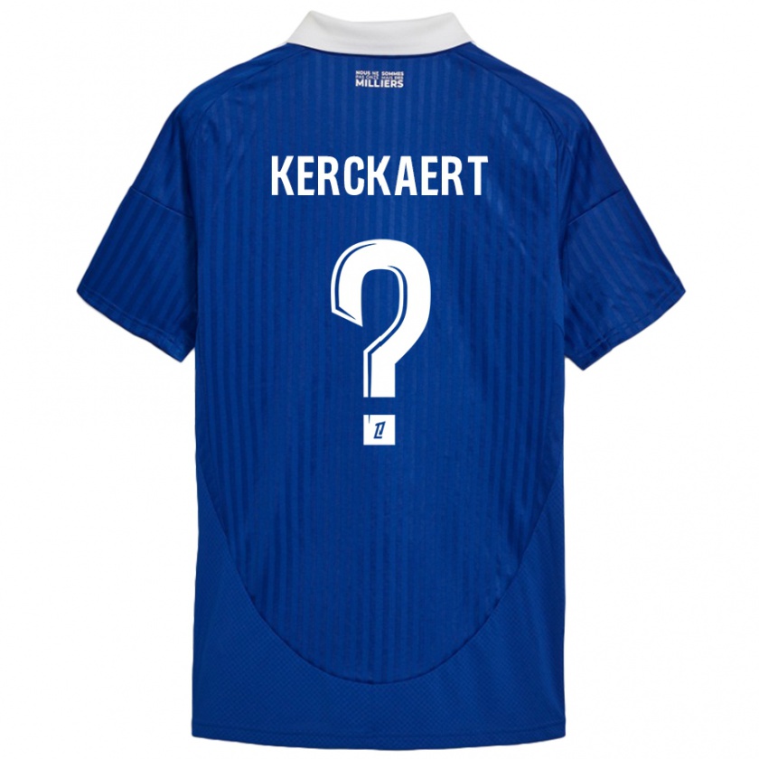 Kandiny Kinder Gabriel Kerckaert #0 Blau Weiß Heimtrikot Trikot 2024/25 T-Shirt