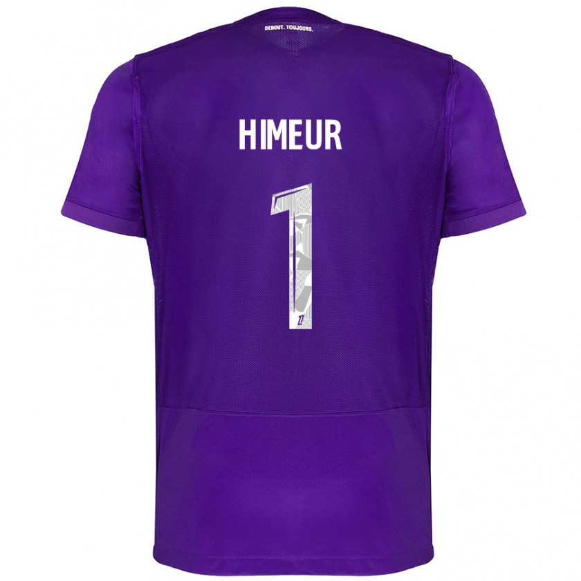 Kandiny Kinder Thomas Himeur #1 Violett Weiß Heimtrikot Trikot 2024/25 T-Shirt