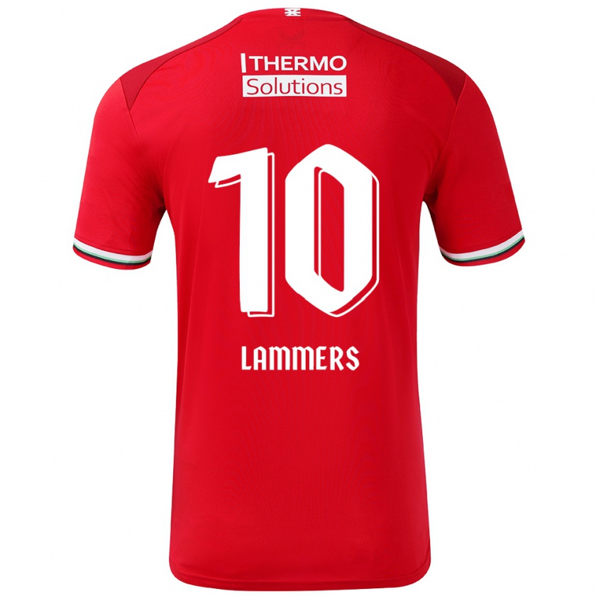 Kandiny Kinder Sam Lammers #10 Rot Weiß Heimtrikot Trikot 2024/25 T-Shirt