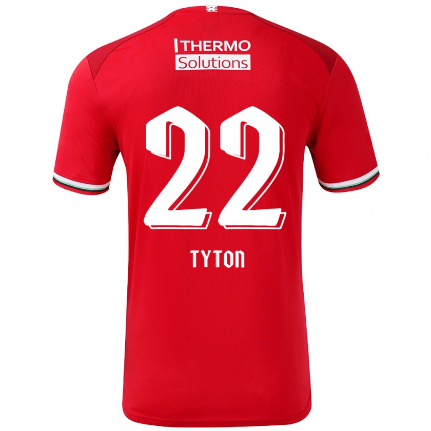 Kandiny Kinder Przemyslaw Tyton #22 Rot Weiß Heimtrikot Trikot 2024/25 T-Shirt