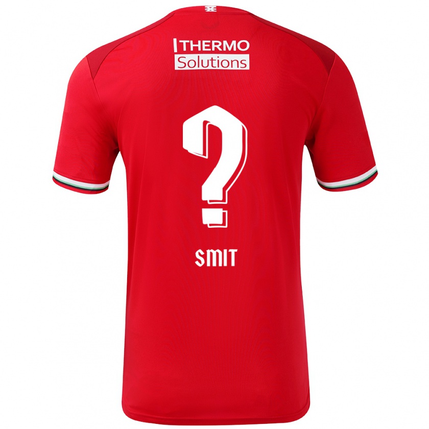 Kandiny Kinder Mauro Smit #0 Rot Weiß Heimtrikot Trikot 2024/25 T-Shirt