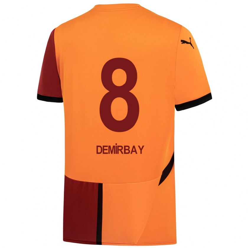 Kandiny Kinder Kerem Demirbay #8 Gelb Rot Heimtrikot Trikot 2024/25 T-Shirt