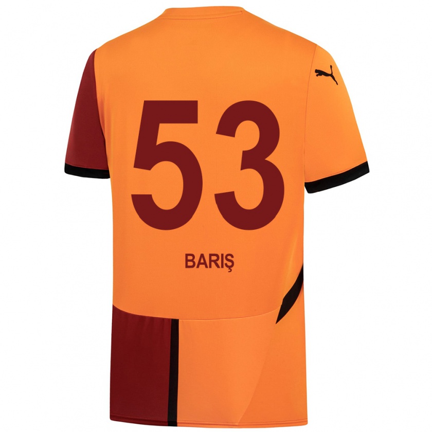 Kandiny Kinder Barış Alper Yılmaz #53 Gelb Rot Heimtrikot Trikot 2024/25 T-Shirt