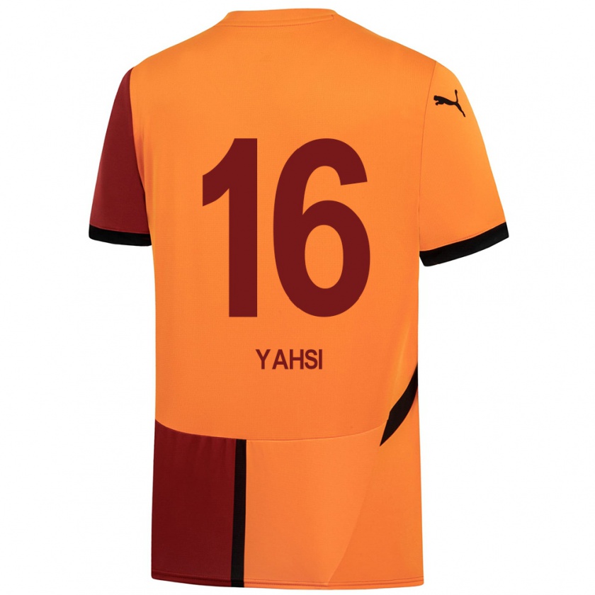 Kandiny Kinder İsmail Yahşi #16 Gelb Rot Heimtrikot Trikot 2024/25 T-Shirt