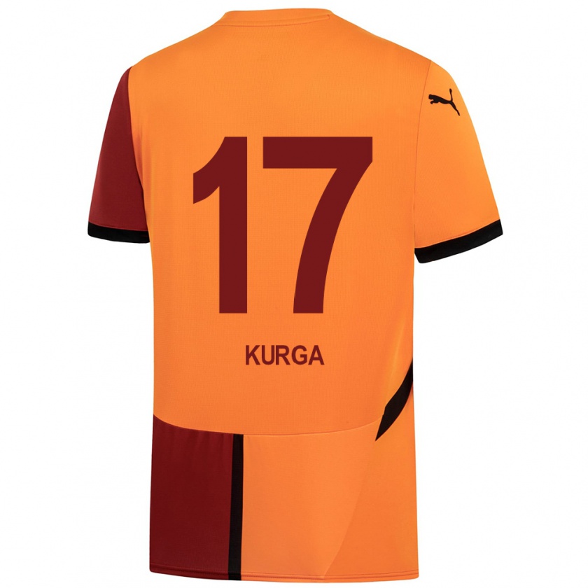 Kandiny Kinder Handan Kurğa #17 Gelb Rot Heimtrikot Trikot 2024/25 T-Shirt