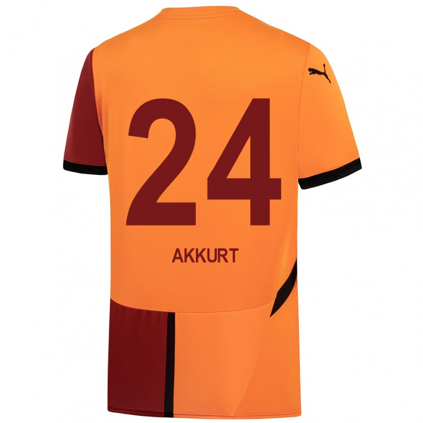 Kandiny Kinder Arzu Akkurt #24 Gelb Rot Heimtrikot Trikot 2024/25 T-Shirt