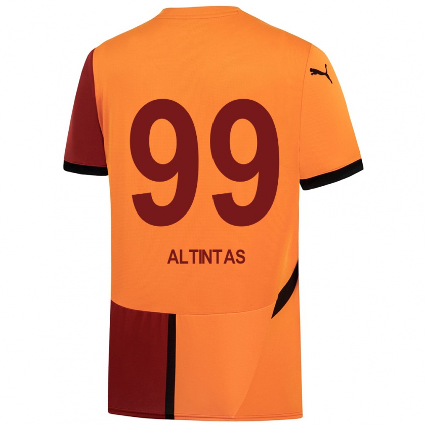 Kandiny Kinder Benan Altıntaş #99 Gelb Rot Heimtrikot Trikot 2024/25 T-Shirt