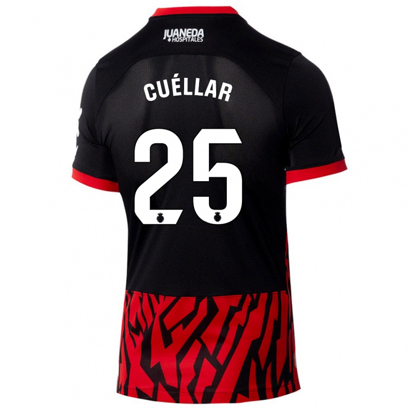 Kandiny Kinder Iván Cuéllar #25 Schwarz Rot Heimtrikot Trikot 2024/25 T-Shirt