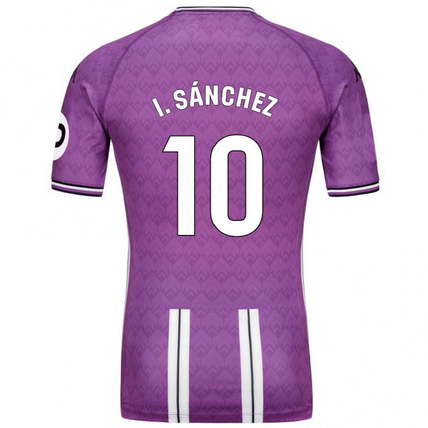 Kandiny Kinder Iván Sánchez #10 Violett Weiß Heimtrikot Trikot 2024/25 T-Shirt