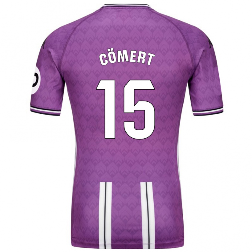 Kandiny Kinder Eray Cömert #15 Violett Weiß Heimtrikot Trikot 2024/25 T-Shirt