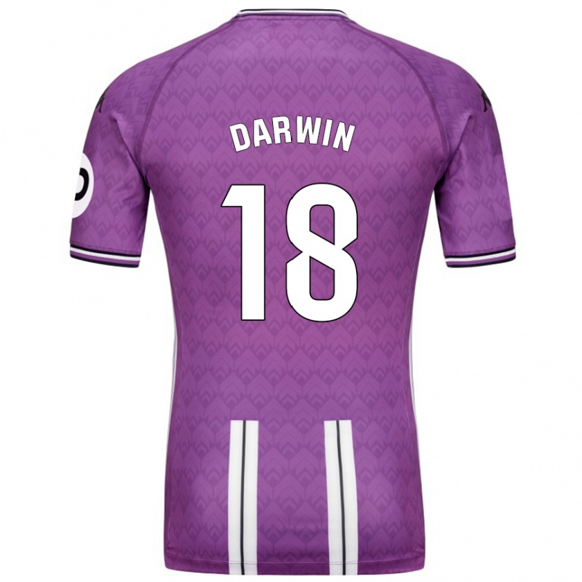 Kandiny Kinder Darwin Machís #18 Violett Weiß Heimtrikot Trikot 2024/25 T-Shirt