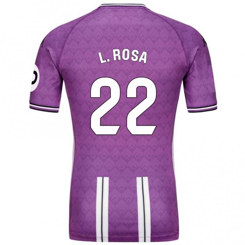 Kandiny Kinder Lucas Rosa #22 Violett Weiß Heimtrikot Trikot 2024/25 T-Shirt