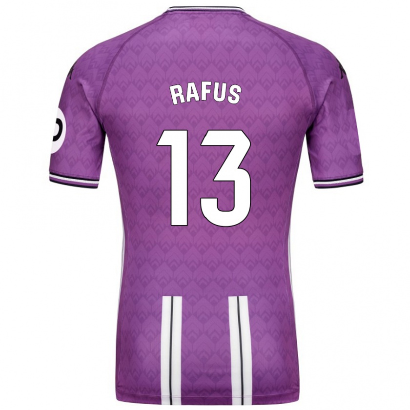 Kandiny Kinder Arnau Rafús #13 Violett Weiß Heimtrikot Trikot 2024/25 T-Shirt