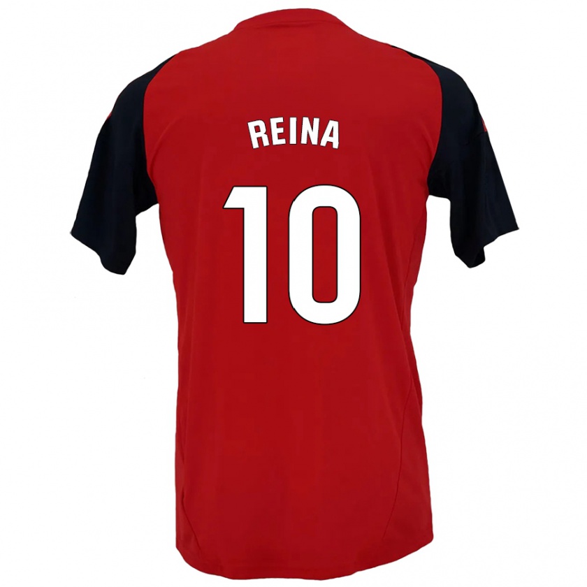 Kandiny Kinder Alberto Reina #10 Rot Schwarz Heimtrikot Trikot 2024/25 T-Shirt