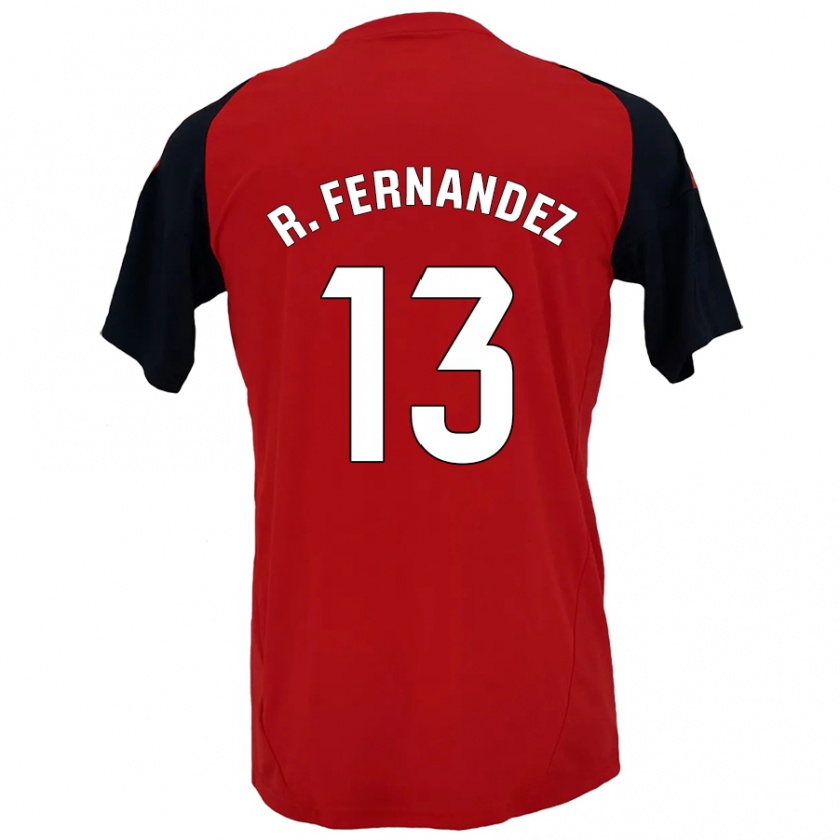 Kandiny Kinder Raúl Fernández #13 Rot Schwarz Heimtrikot Trikot 2024/25 T-Shirt