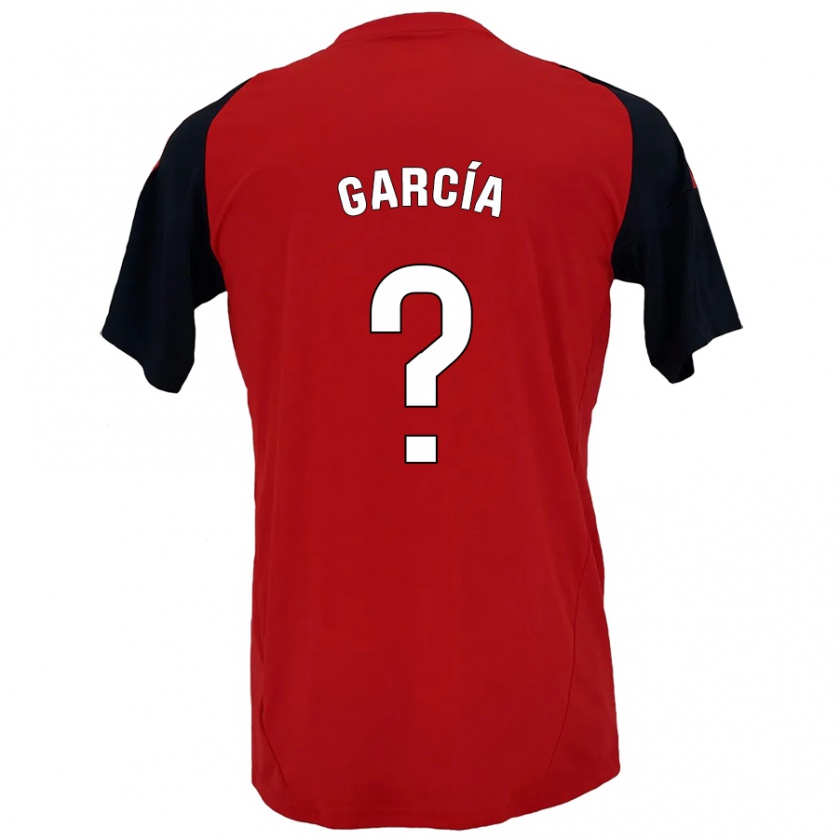 Kandiny Kinder Alberto García #0 Rot Schwarz Heimtrikot Trikot 2024/25 T-Shirt