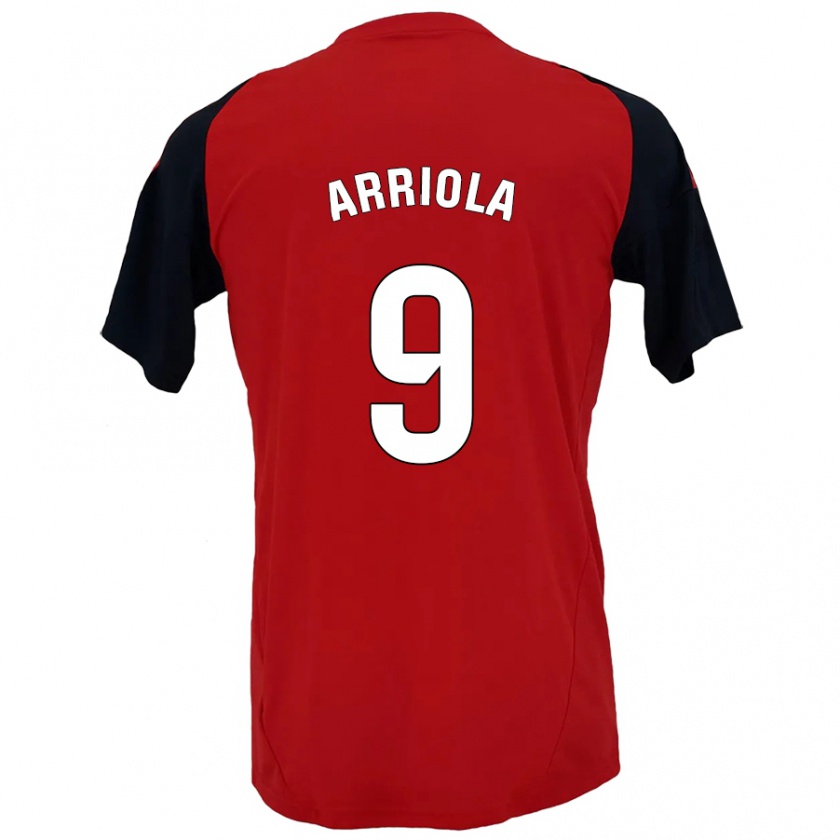 Kandiny Kinder Marcos Arriola #9 Rot Schwarz Heimtrikot Trikot 2024/25 T-Shirt