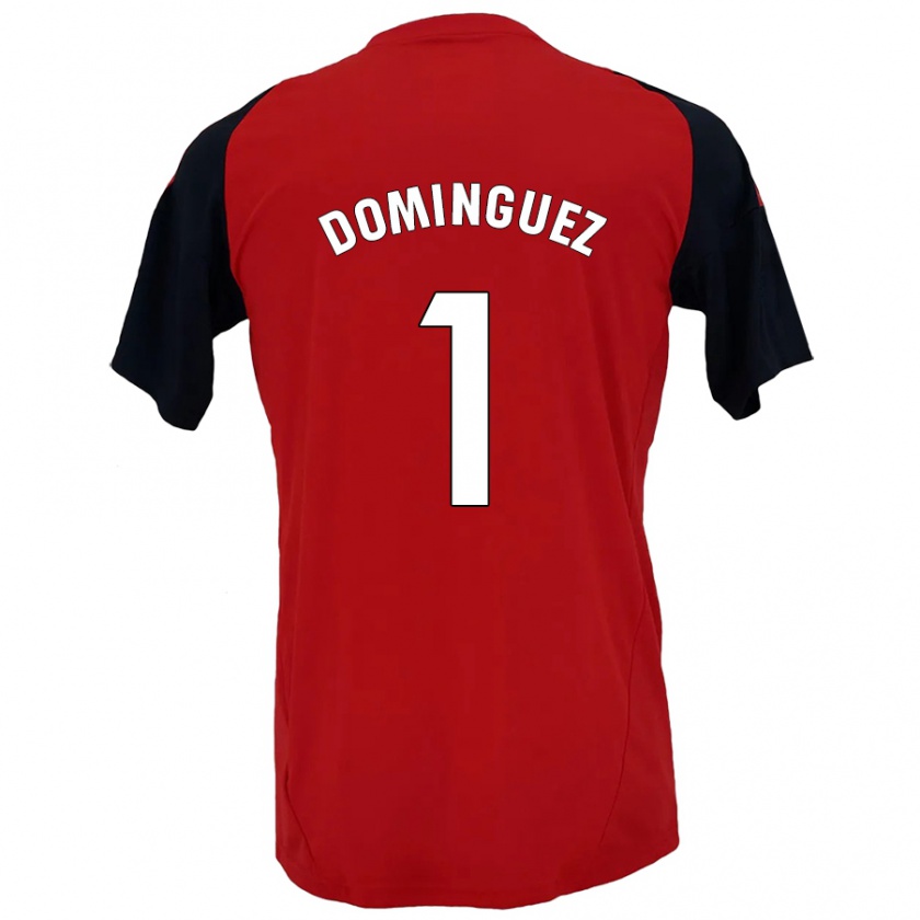 Kandiny Kinder Iago Domínguez #1 Rot Schwarz Heimtrikot Trikot 2024/25 T-Shirt