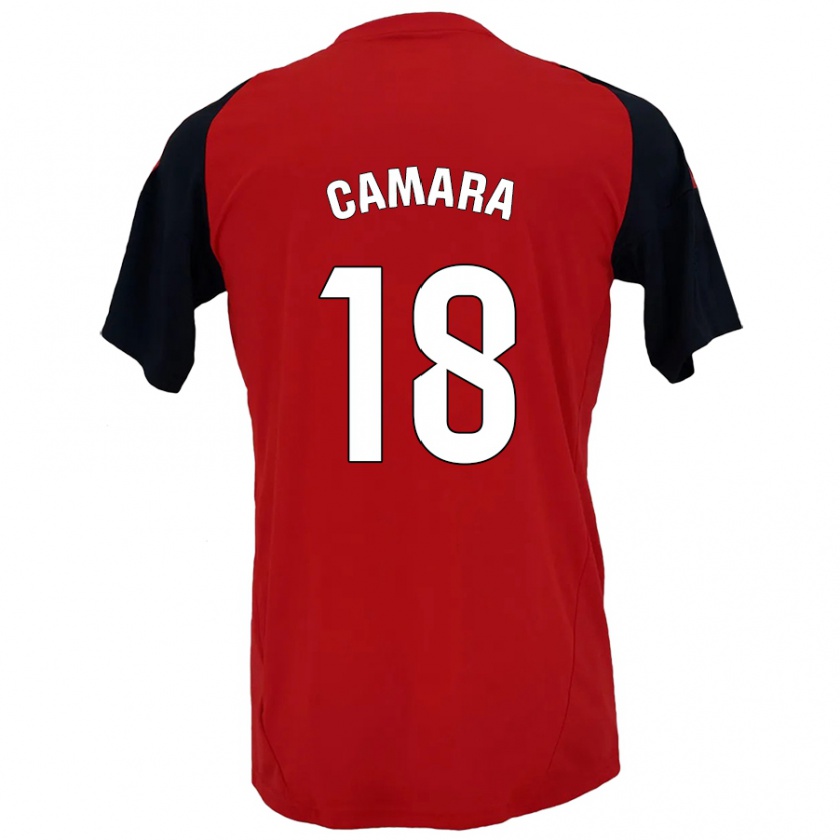 Kandiny Kinder Aaron Cámara #18 Rot Schwarz Heimtrikot Trikot 2024/25 T-Shirt