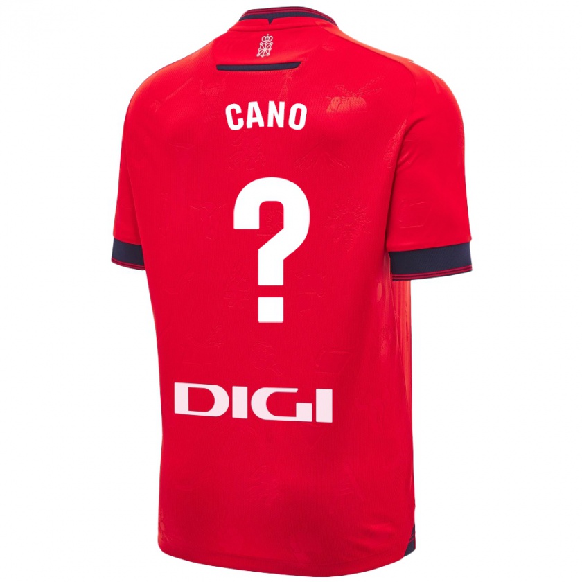 Kandiny Kinder Javi Caño #0 Rot Weiß Heimtrikot Trikot 2024/25 T-Shirt