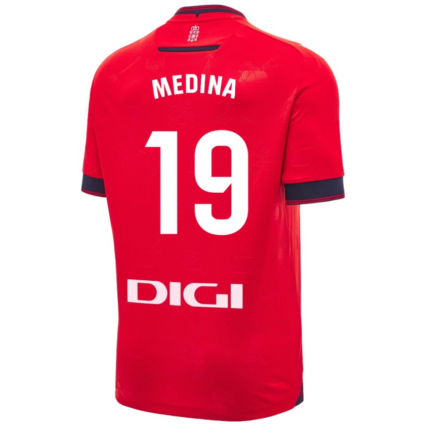 Kandiny Kinder Arantxa Medina Torreblanca #19 Rot Weiß Heimtrikot Trikot 2024/25 T-Shirt