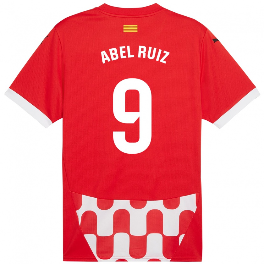 Kandiny Kinder Abel Ruiz #9 Rot Weiß Heimtrikot Trikot 2024/25 T-Shirt