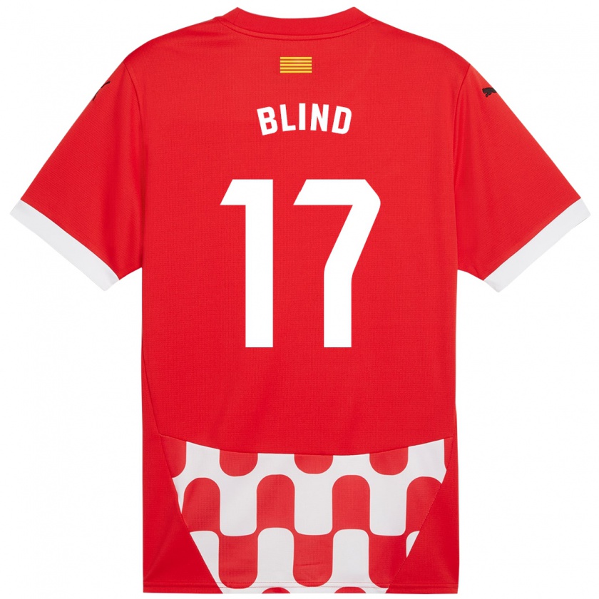 Kandiny Kinder Daley Blind #17 Rot Weiß Heimtrikot Trikot 2024/25 T-Shirt